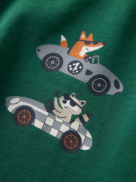 Long-sleeved T-shirt loose fit for boys Name It ecru+green+grey+slate blue - vertbaudet enfant 