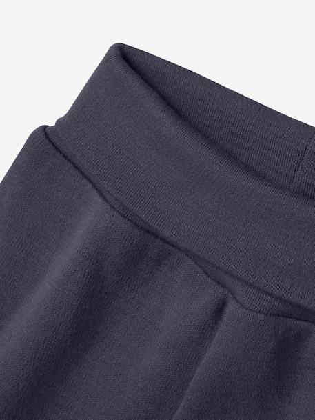 Pantalon bébé en laine mérinos name it bleu grisé+gris chiné - vertbaudet enfant 