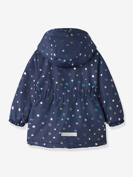 Veste d’hiver fille avec imprimé métallisé name it marine - vertbaudet enfant 