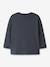 T-shirt manches longues coupe ample garçon name it bleu ardoise+écru+gris+vert - vertbaudet enfant 