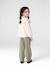 Wide Leg MorphologiK Trousers for Girls coral+grey green+khaki+old rose - vertbaudet enfant 