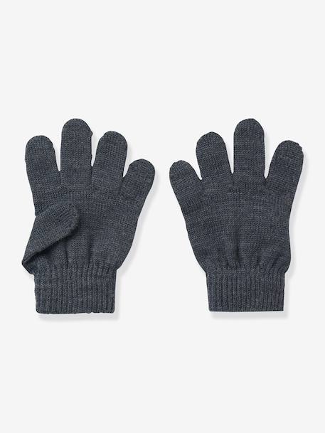 Gloves in merino wool blend Name It for boys brown+grey blue - vertbaudet enfant 