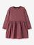 Robe manches longues à cœurs pailletés fille name it bois de rose+mauve - vertbaudet enfant 