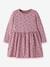 Robe manches longues à cœurs pailletés fille name it bois de rose+mauve - vertbaudet enfant 