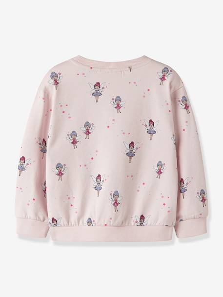 Sweatshirt with all-over print Name It for girls ecru+light pink+sweet pink - vertbaudet enfant 