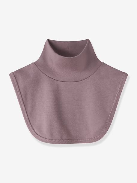 Neck warmer in merino wool Name It for girls dusky pink+twine - vertbaudet enfant 