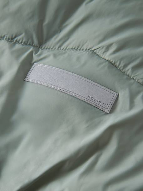 Quilted puffer jacket Name It for girls fluorescent pink+light green - vertbaudet enfant 