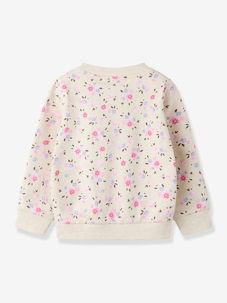Sweatshirt with all-over print Name It for girls ecru+light pink+sweet pink - vertbaudet enfant 