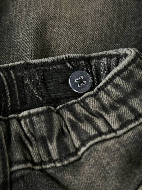 Tapered jeans Name It, adjustable waistband for boys dark brown - vertbaudet enfant 