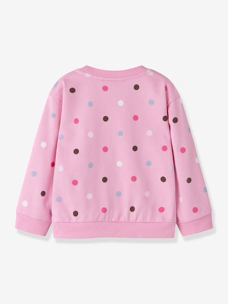 Sweat-shirt fille à imprimé all-over name it écru+rose bonbon+rose clair - vertbaudet enfant 