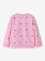 Sweat-shirt fille à imprimé all-over name it écru+rose bonbon+rose clair - vertbaudet enfant 