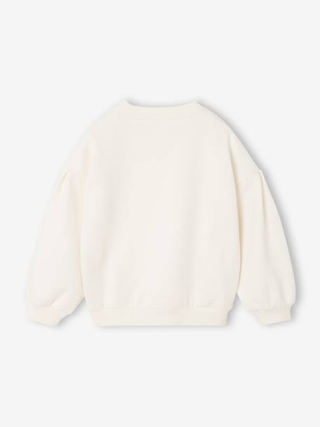 Sweat de Noël enfant fille écru - vertbaudet enfant 