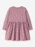 Robe manches longues à cœurs pailletés fille name it bois de rose+mauve - vertbaudet enfant 