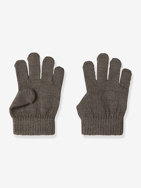 Gloves in merino wool blend Name It for boys brown+grey blue - vertbaudet enfant 
