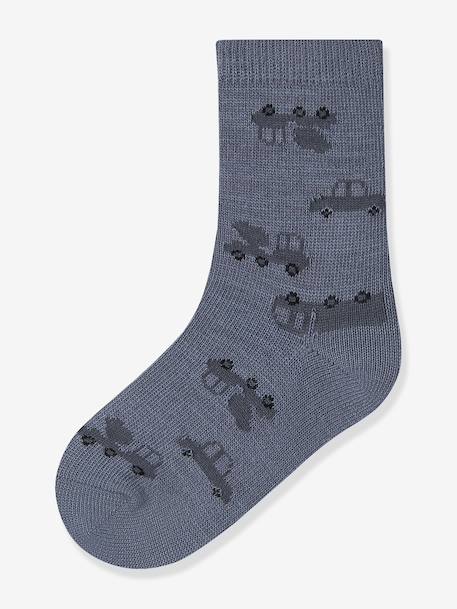 Pack of 4 pairs of merino wool blend socks Name It for boys multicoloured - vertbaudet enfant 