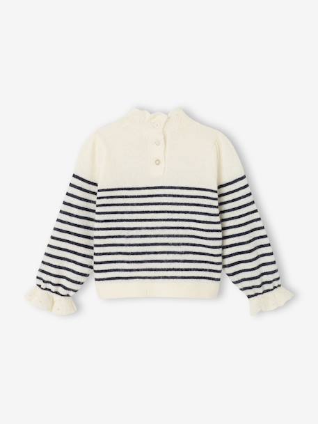 Long-sleeved knitwear for baby girls ecru - vertbaudet enfant 