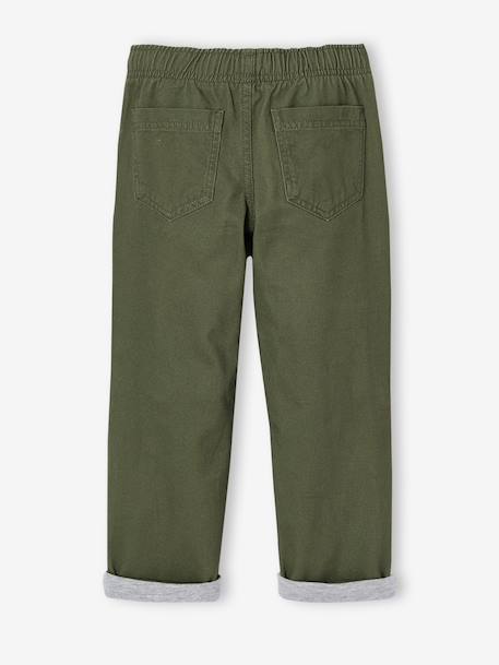 Pantalon large garçon bleu nuit+kaki - vertbaudet enfant 