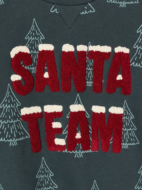 Sweat de Noël garçon vert foncé - vertbaudet enfant 