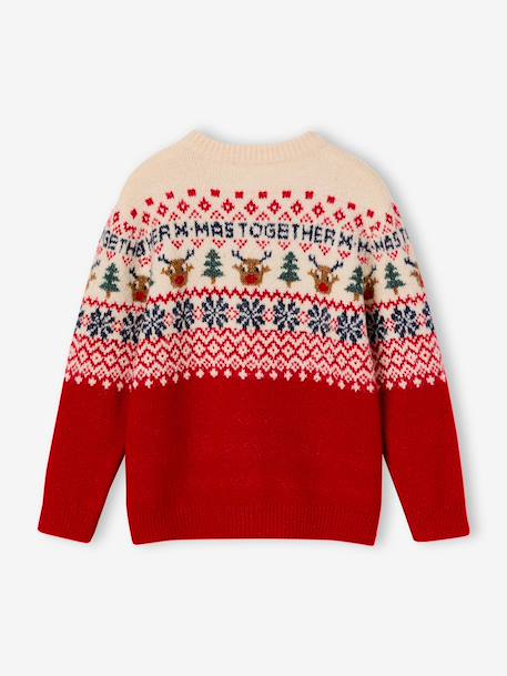 Pull de Noël manches longues Capsule Famille rouge - vertbaudet enfant 