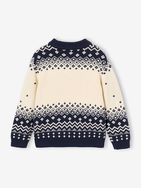 Pull de Noël mixte marine - vertbaudet enfant 