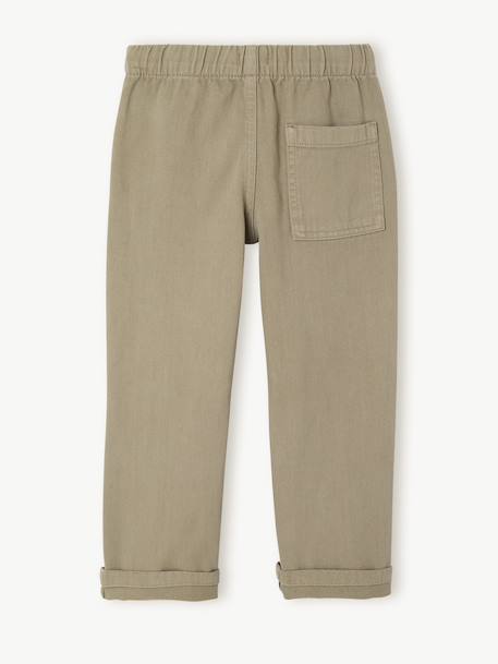 Easy-to-put-on fluid trousers for boys beige+medium blue+night blue+sage green+terracotta - vertbaudet enfant 