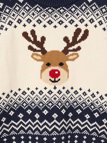 Pull de Noël mixte marine - vertbaudet enfant 