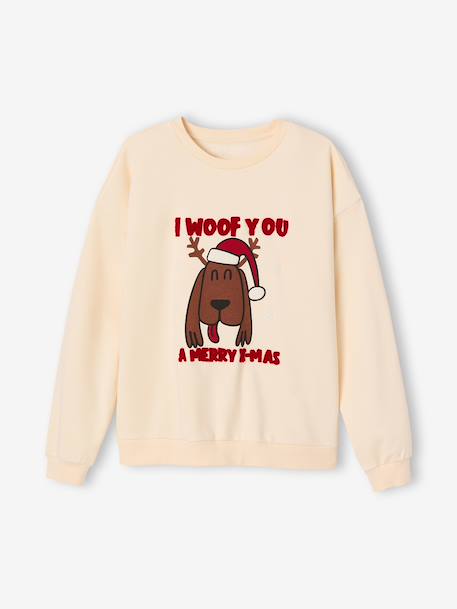 Sweat homme de Noël capsule famille vanille - vertbaudet enfant 