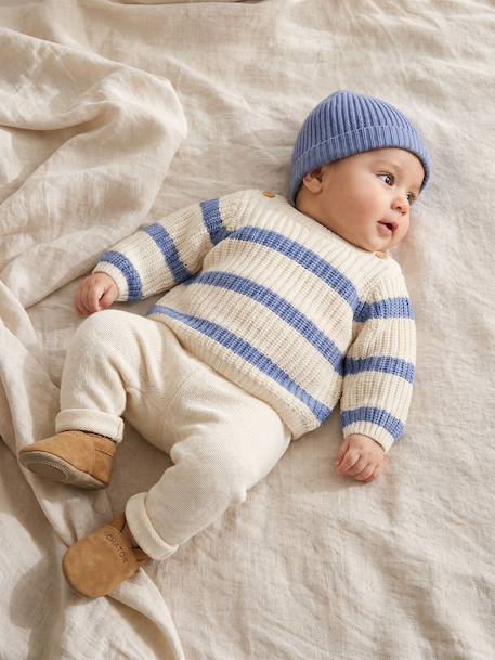3-piece knitwear set for newborn boys blue - vertbaudet enfant 