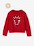 Coffret Noël fille pull jacquard et accessoire écru+rose pâle+rouge - vertbaudet enfant 