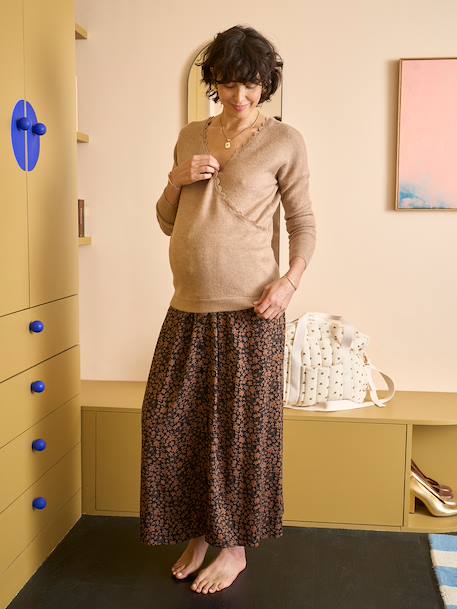 Maternity maxi skirt caramel - vertbaudet enfant 