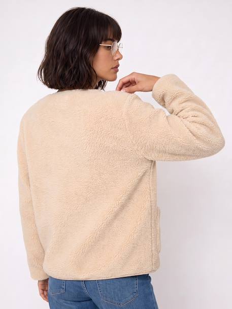 Maternity jacket with an adaptable fit ecru - vertbaudet enfant 