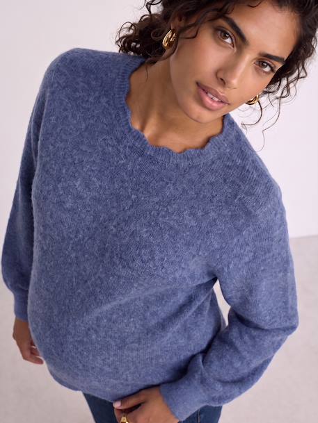 Pull de grossesse maille blue - vertbaudet enfant 