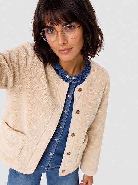 Maternity jacket with an adaptable fit ecru - vertbaudet enfant 