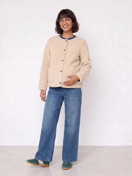 Maternity jacket with an adaptable fit ecru - vertbaudet enfant 