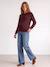 Pull grossesse et allaitement bordeaux+kaki - vertbaudet enfant 