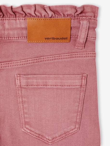 Slim trousers for girls ink blue+mauve - vertbaudet enfant 