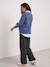 Pantalon de grossesse maille bandeau gris - vertbaudet enfant 