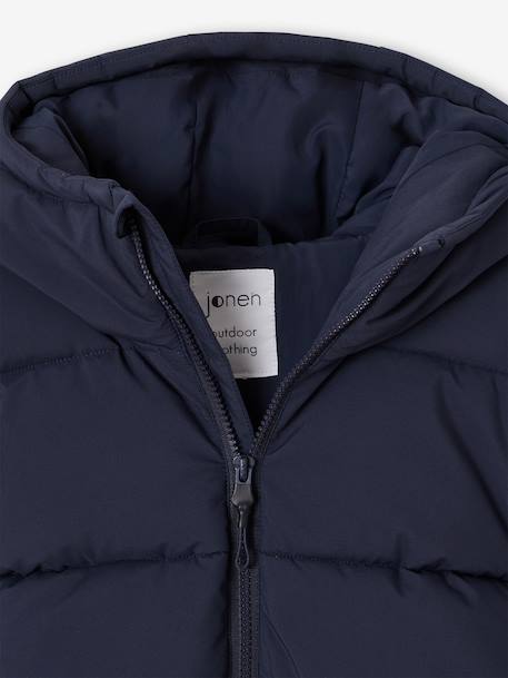 Lightweight Puffer Jacket, JONEN anthracite+slate grey - vertbaudet enfant 