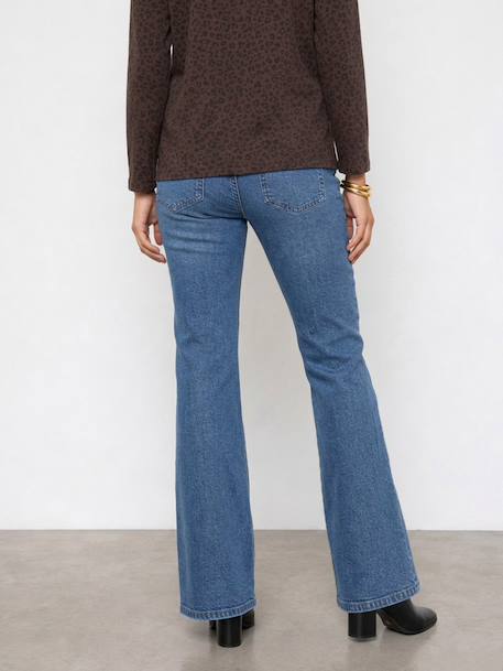 Wide Leg Jeans for Maternity 6439+brut denim+stone - vertbaudet enfant 