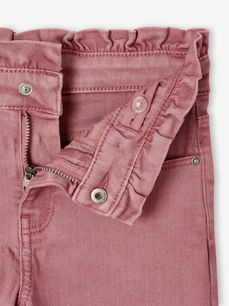 Slim trousers for girls ink blue+mauve - vertbaudet enfant 