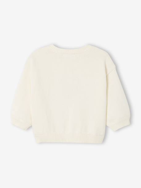 Pull bébé naissance tricot écru - vertbaudet enfant 