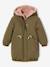 Parka réversible enfant fille khaki+navy blue - vertbaudet enfant 