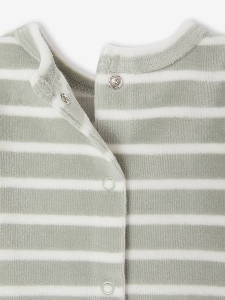 Lot de 2 pyjamas naissance manches longues vert sauge - vertbaudet enfant 