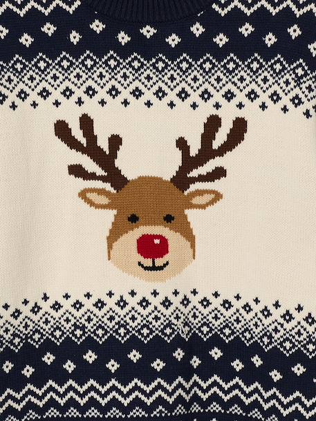 Pull de Noël Adulte Mixte Capsule Famille marine - vertbaudet enfant 