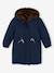 Parka réversible enfant fille khaki+navy blue - vertbaudet enfant 