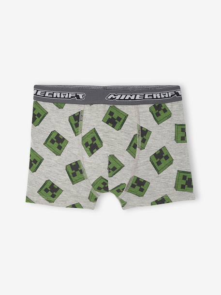 Pack of 5 Minecraft boxer shorts for boys anthracite - vertbaudet enfant 