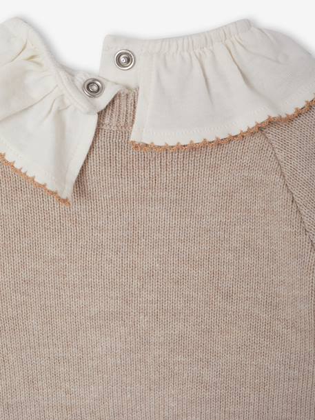 Ensemble 3 pièces naissance bébé tricot marl beige - vertbaudet enfant 