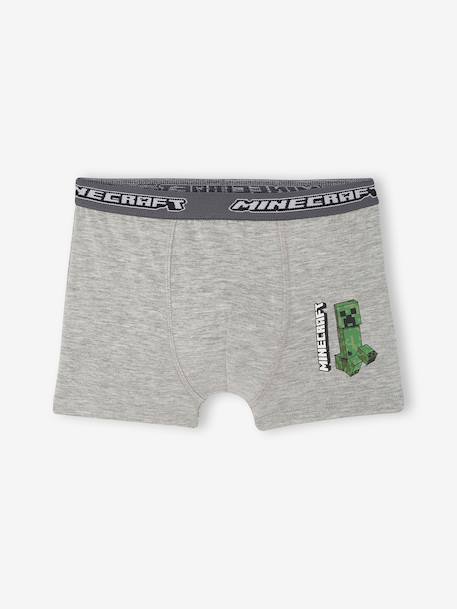 Pack of 5 Minecraft boxer shorts for boys anthracite - vertbaudet enfant 