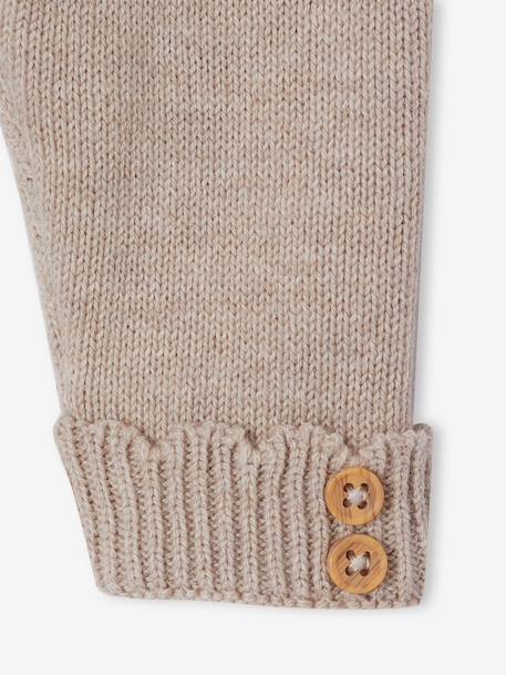Ensemble 3 pièces naissance bébé tricot marl beige - vertbaudet enfant 