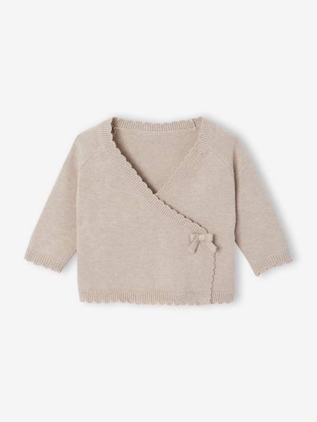 Ensemble 3 pièces naissance bébé tricot marl beige - vertbaudet enfant 